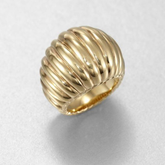 Polished Gold Vintage Ring