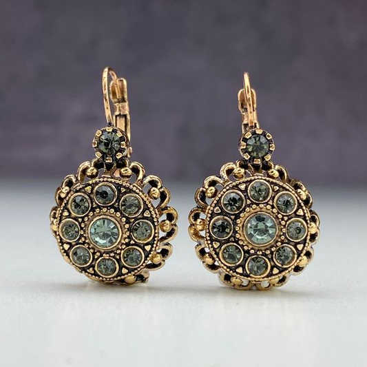 Gold Mandala Earrings