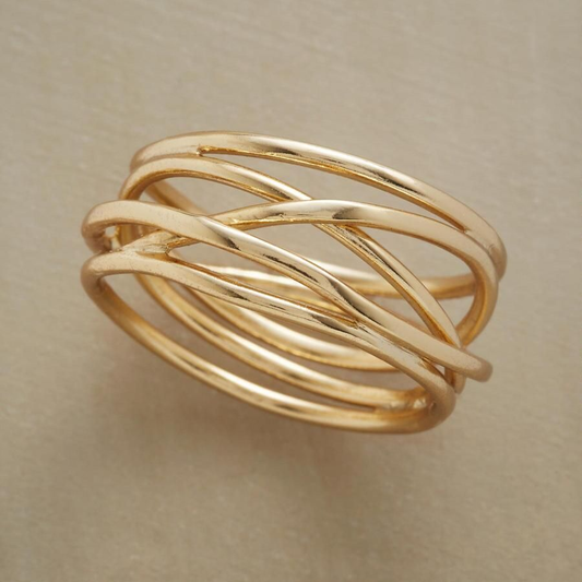 Vintage gold wire ring