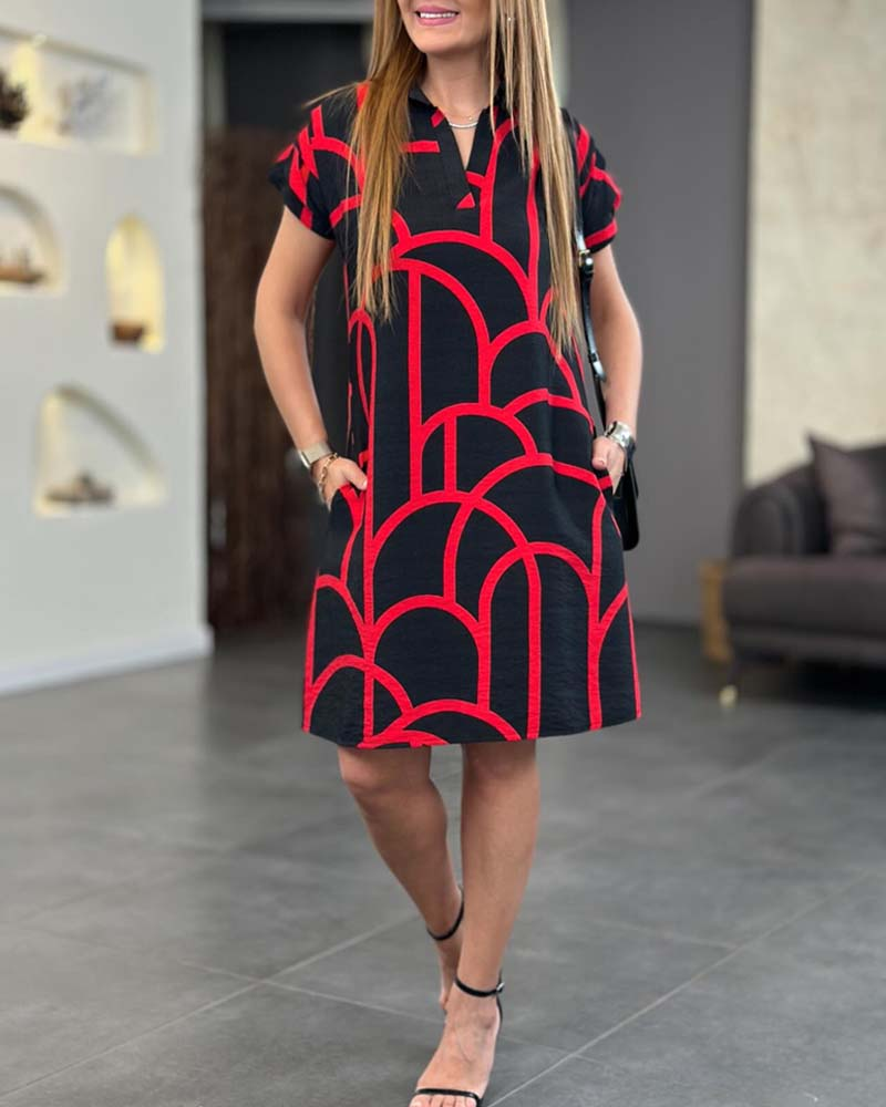 Alma - Dress with short sleeves