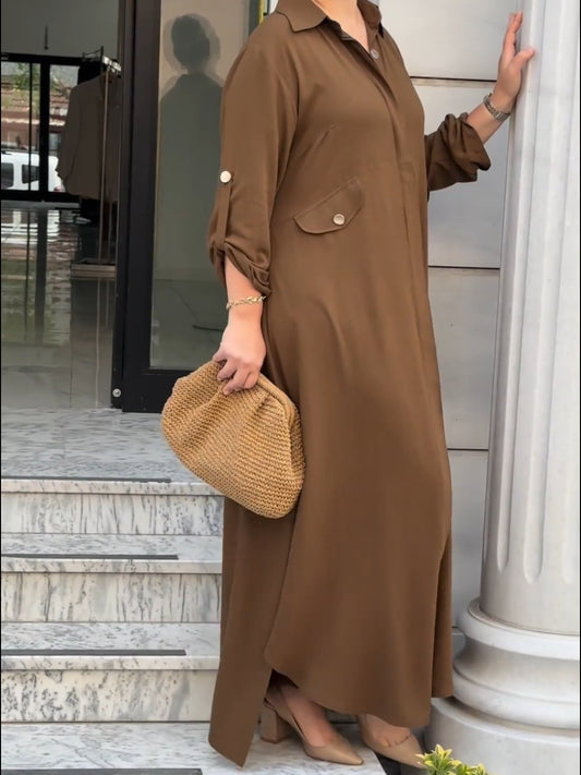 Kyra | Casual Long Dress with Pants Set