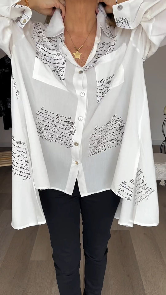 Corinne™ | Comfortable letterpress shirt