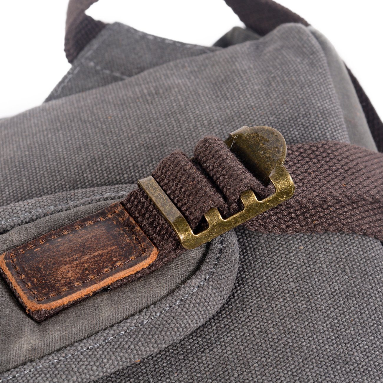 Canvas Leather Backpack