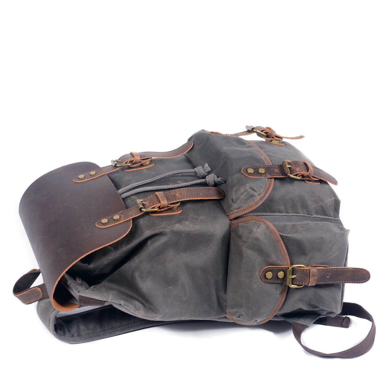 Canvas Leather Backpack