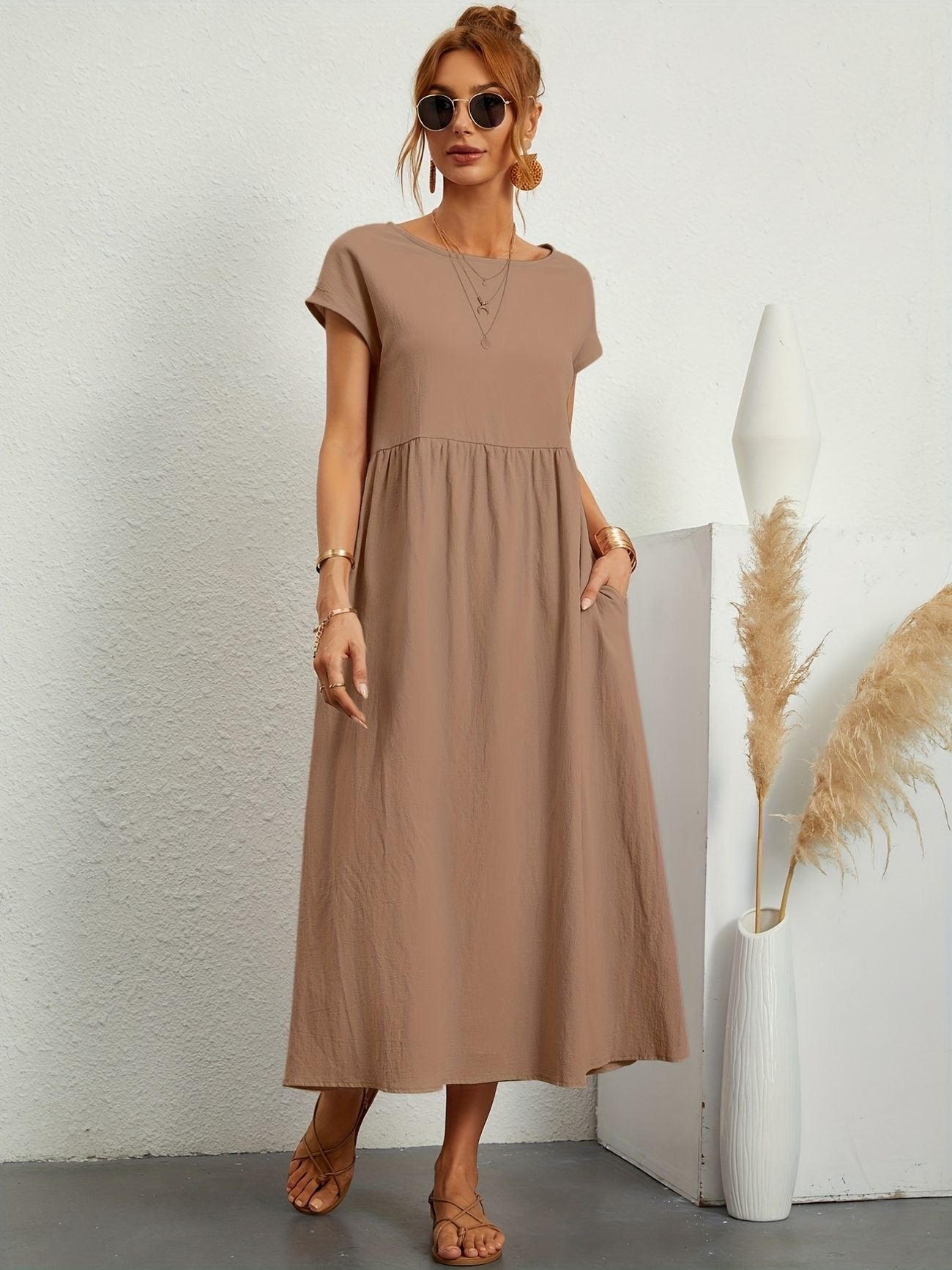 Rosey - Casual Linen Dress