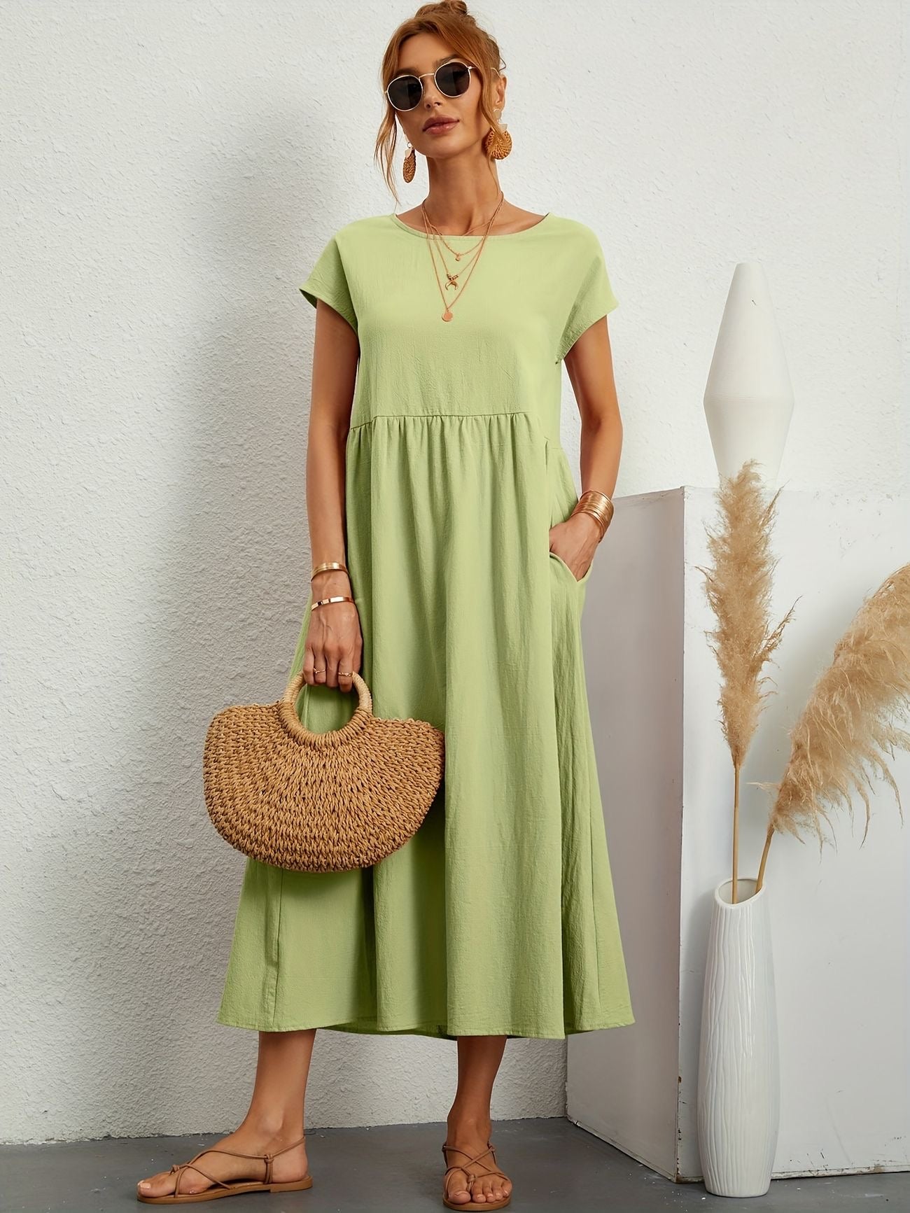 Rosey - Casual Linen Dress