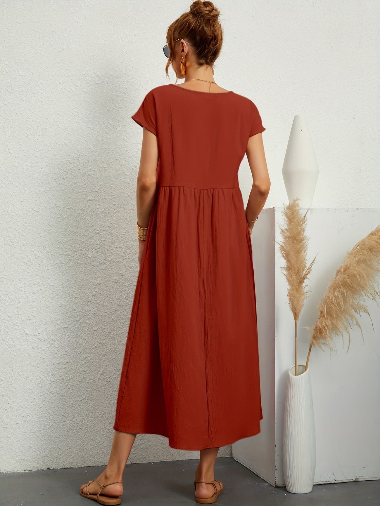 Rosey - Casual Linen Dress