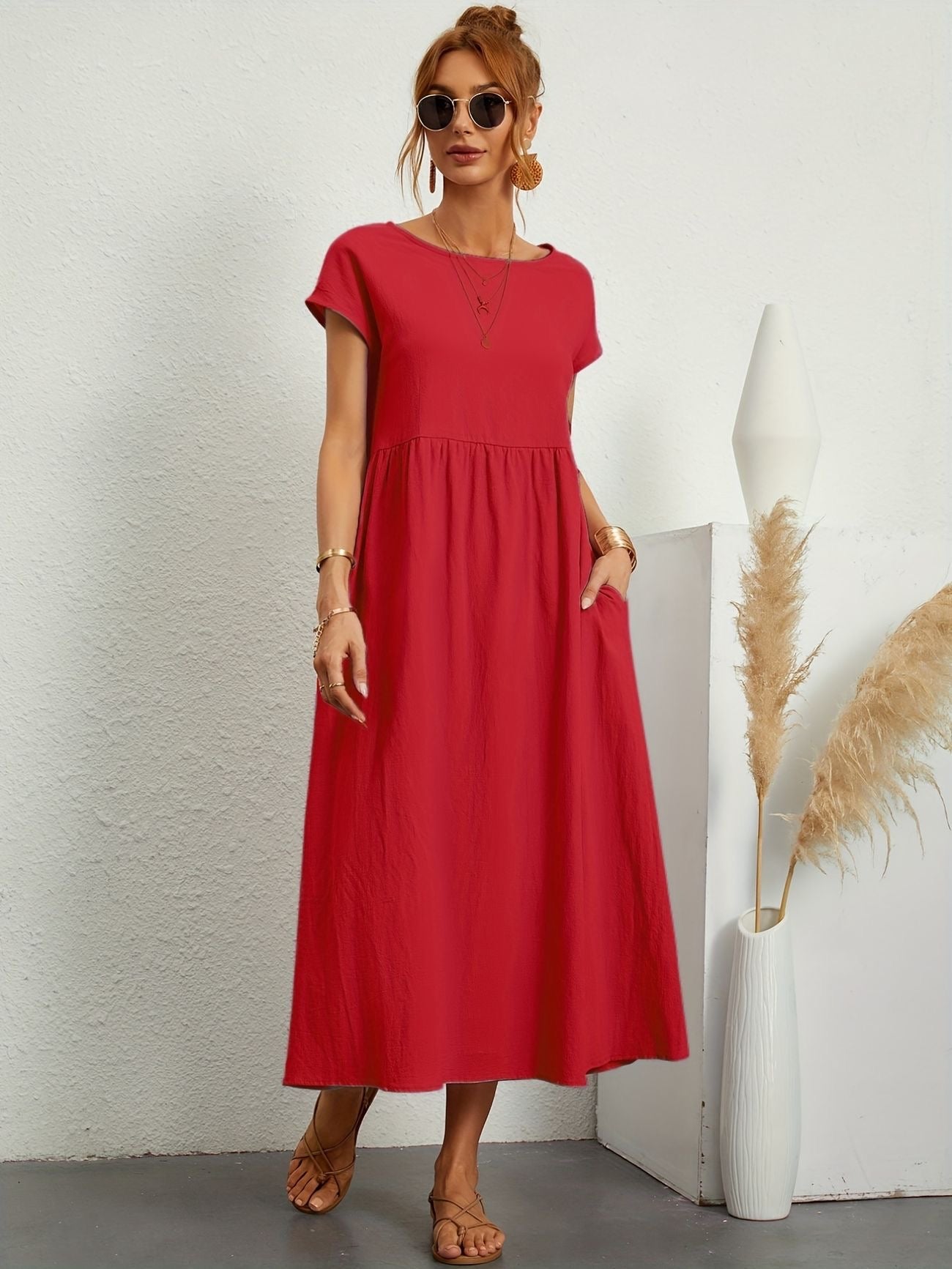 Rosey - Casual Linen Dress