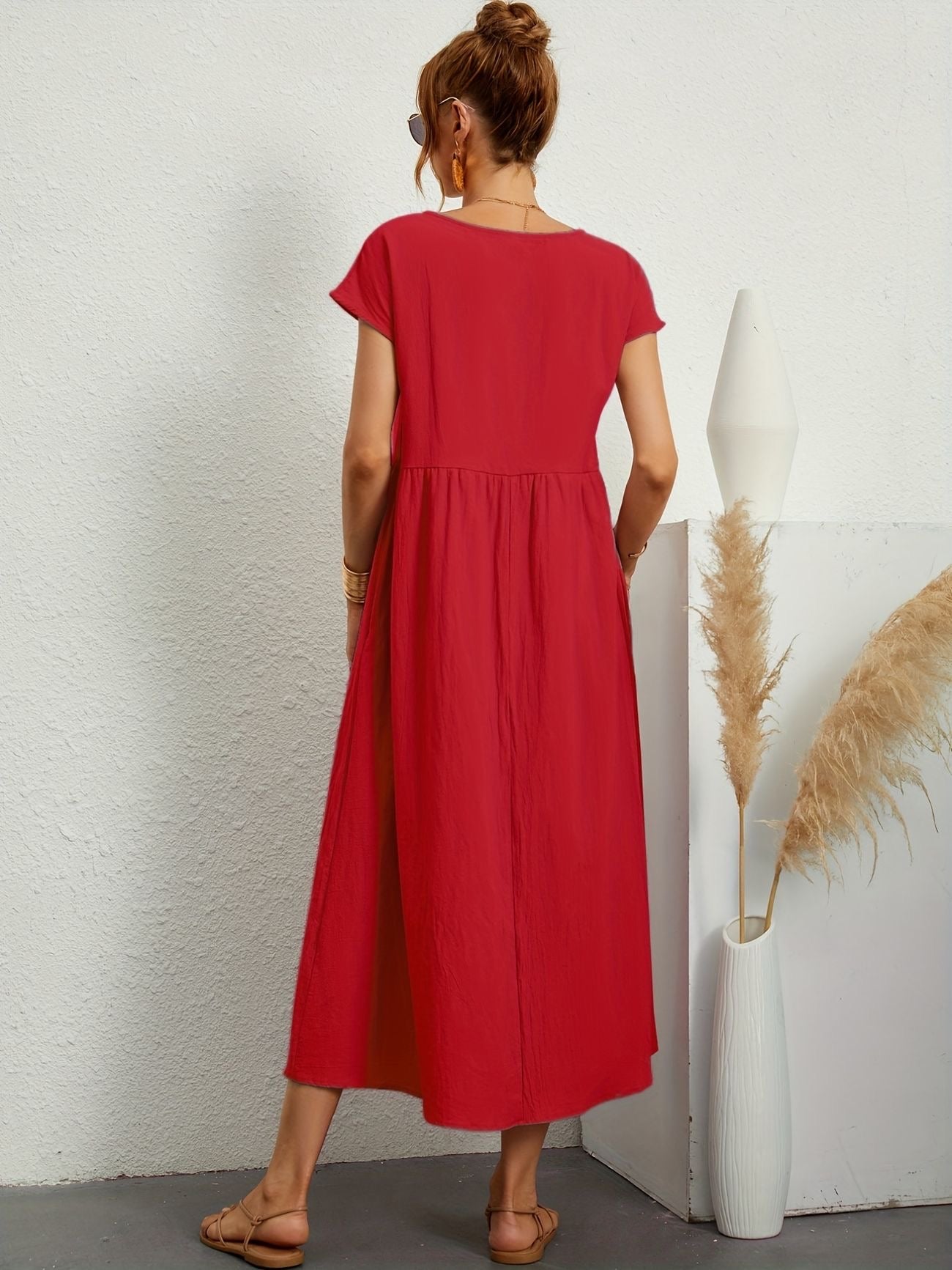 Rosey - Casual Linen Dress