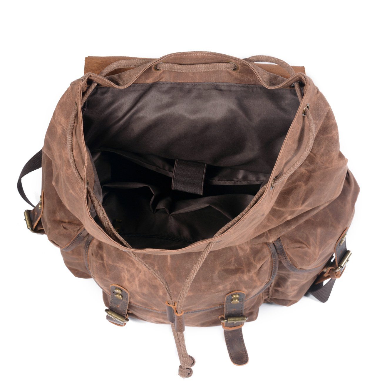 Canvas Leather Backpack