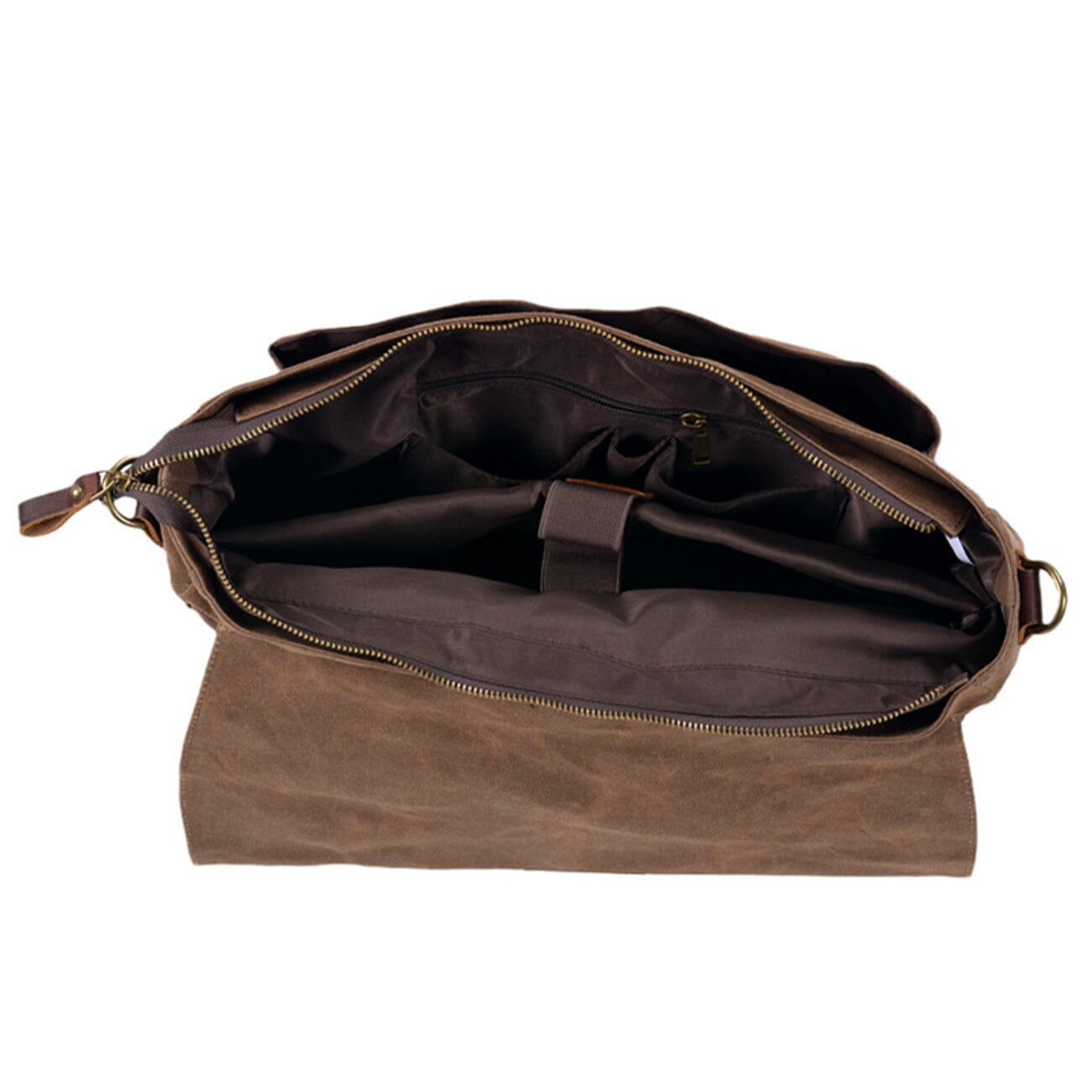 Canvas and Leather Messenger Bag | Broden