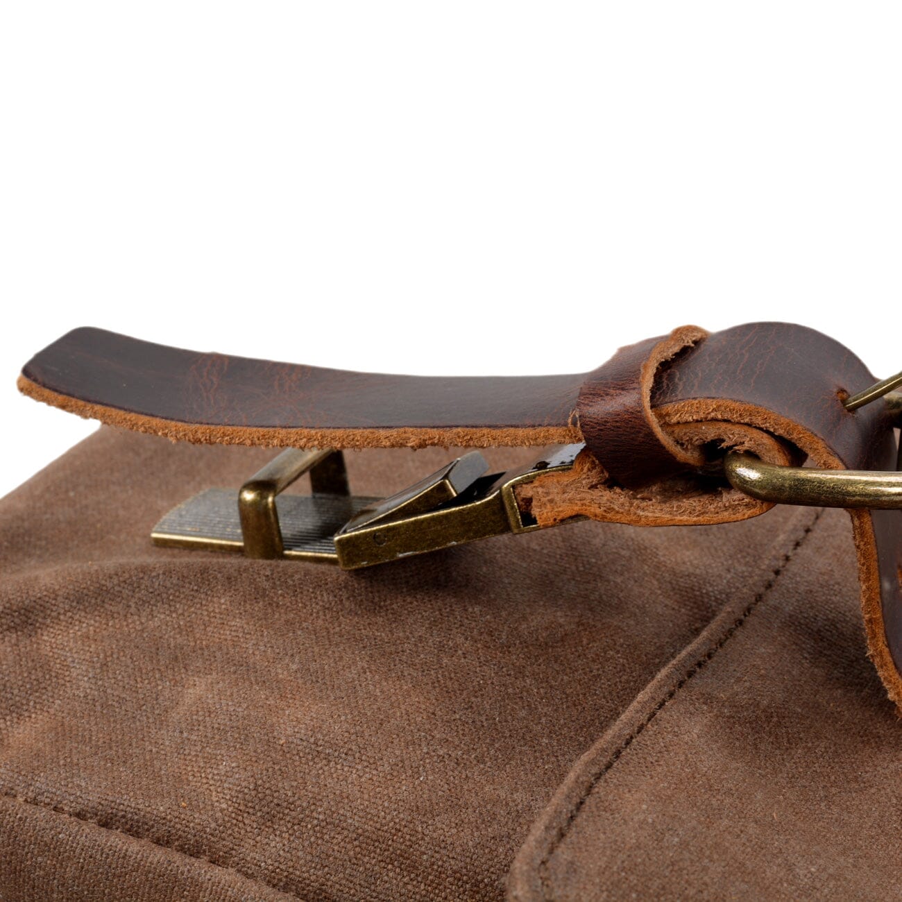 Canvas and Leather Messenger Bag | Broden